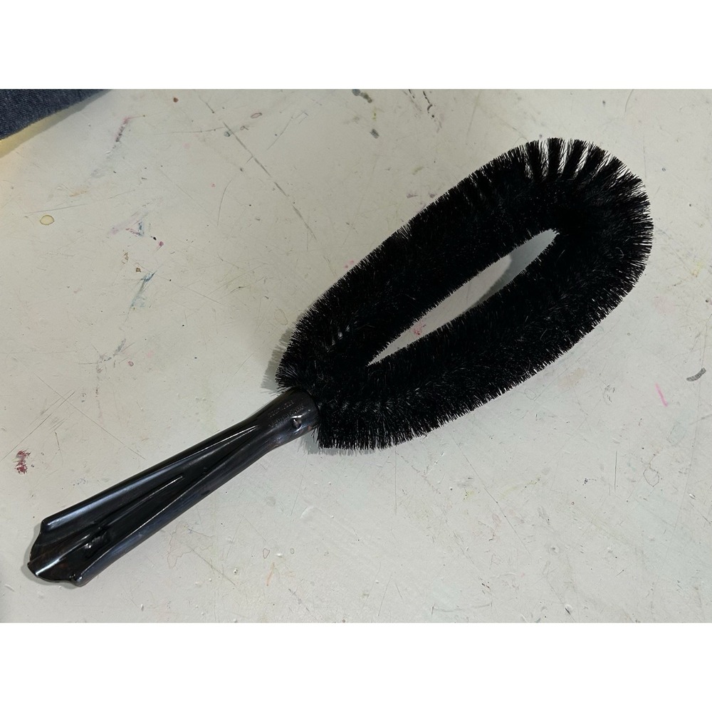 Vintage Fuller Brush Co Lint Brush Tortoiseshell Handle Black Bristle Grooming